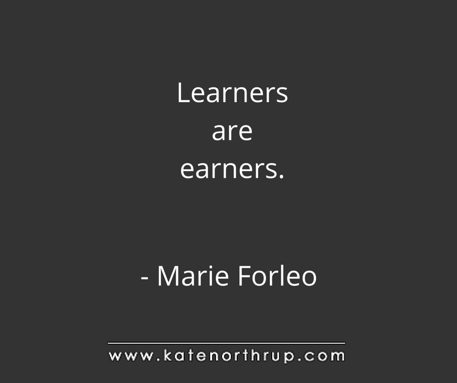 Learners are earners_Tweet
