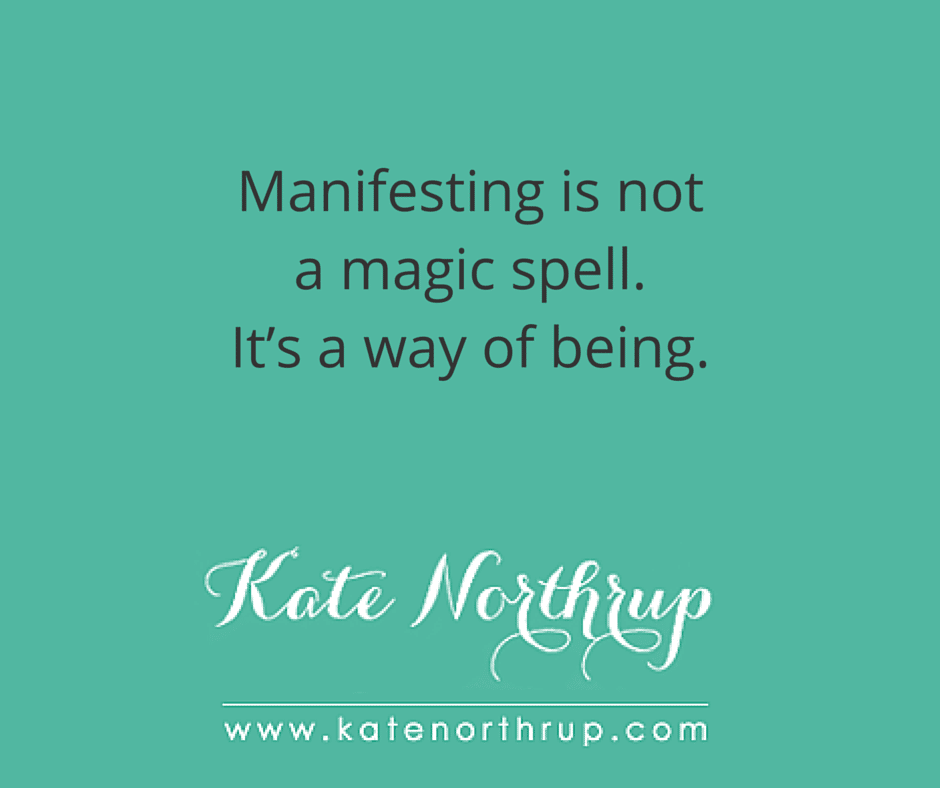 Manifesting is not a magic spell - tweet