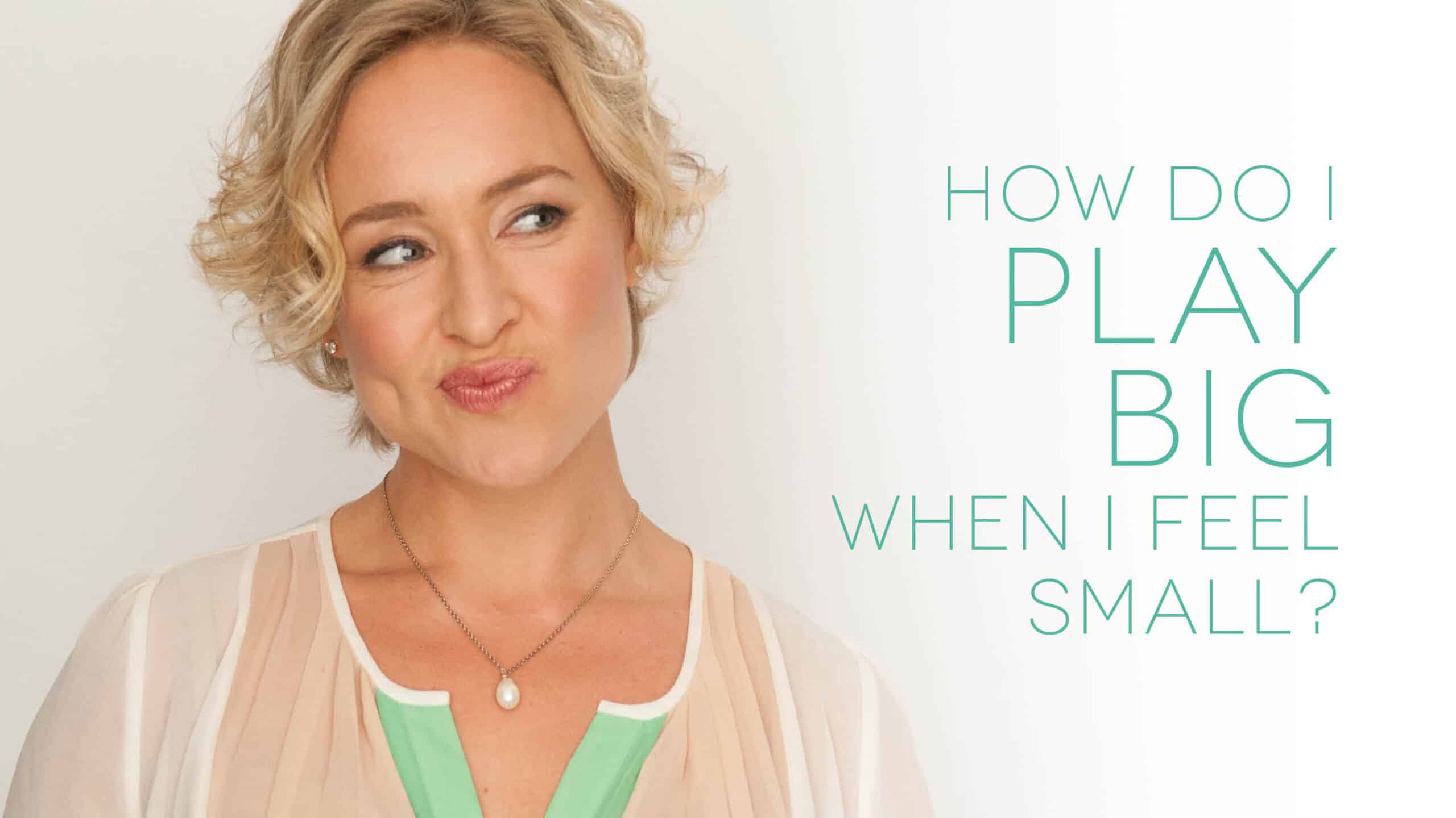 Kate Northrup explains how she plays big when she feels small. Check more out here: http://bit.ly/1px66cw